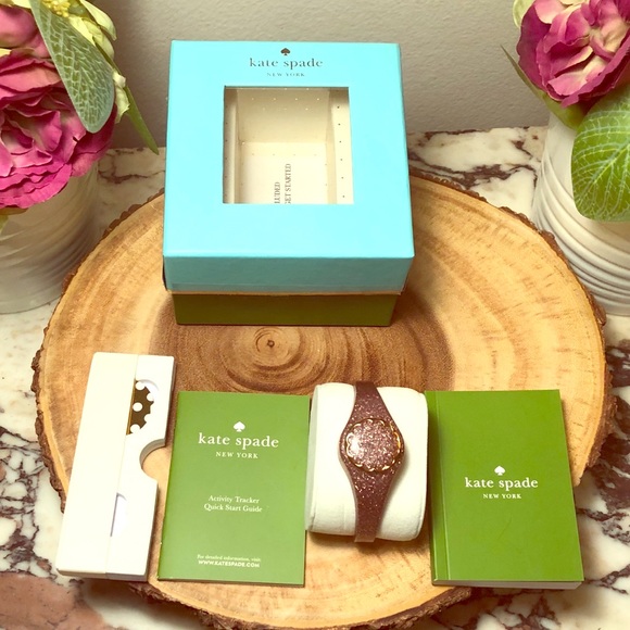 kate spade Accessories - Kate Spade Rose Gold Scallop Activity Track